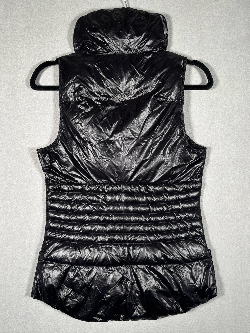 Lululemon Fluffin Awesome Vest Women’s Size 4 Shine Black Goose Down Puffer - Picture 11 of 12